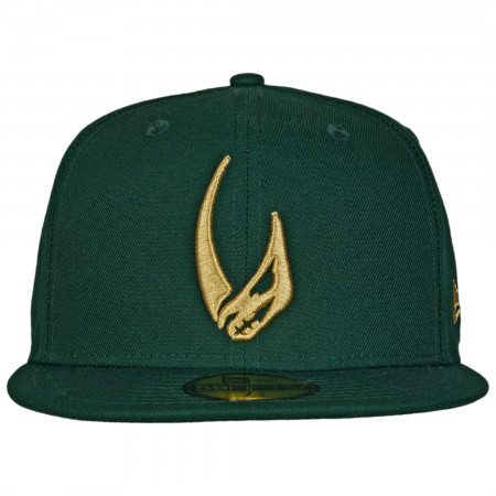 Star Wars Mandalorian Mudhorn Sigil Green New Era 59Fifty Fitted Hat