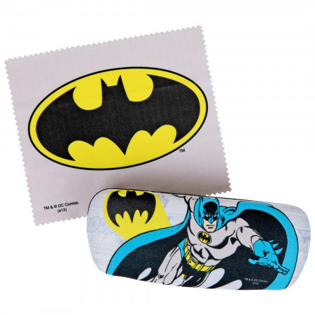 Batman Symbol and Character Glasses Case with Cleaning Cloth