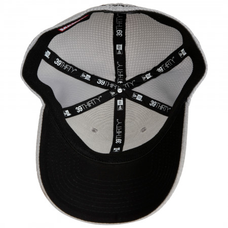 Punisher Skull Symbol Grey Shadow Tech New Era 39Thirty Fitted Hat