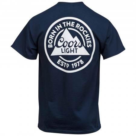 Coors Light Front and Back Logo Pocket Tee