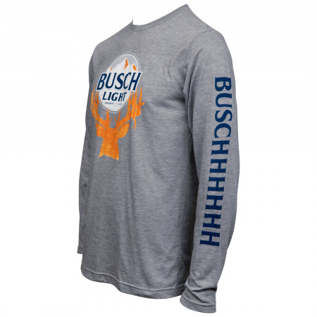 Busch Light Deer Horn Hunter Long Sleeve Shirt