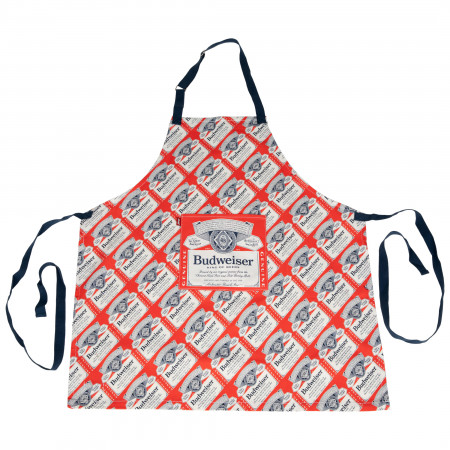 Budweiser Repeating Label Grill Master Collection Apron