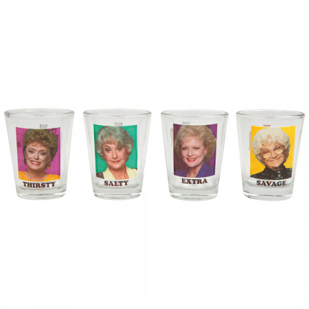 The Golden Girl 6 Pc Shot Glass Set