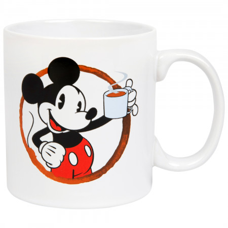 Mickey Mouse Brewtiful Morning 20 Ounce Ceramic Mug
