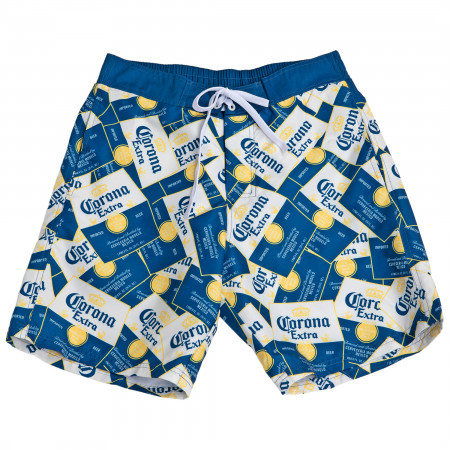 Corona Extra Scattered Labels Board Shorts