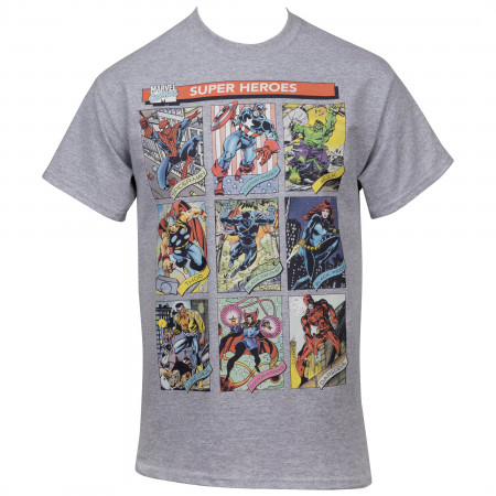 Marvel The Avengers Hero Trading Card Images T-shirt