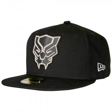 Black Panther Face Symbol Color Block New Era 59Fifty Fitted Hat
