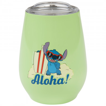 Lilo and Stitch Aloha Board Stainless Tumbler with Lid