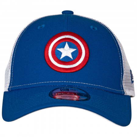 Captain America Symbol Trucker New Era 9Forty Adjustable Hat