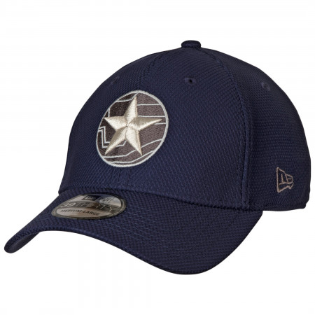 Winter Soldier Symbol Blue New Era 39Thirty Fitted Hat