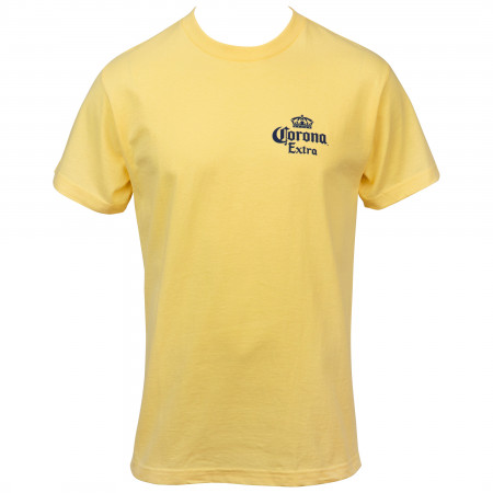 Corona Extra Laid Back Front and Back Print T-Shirt