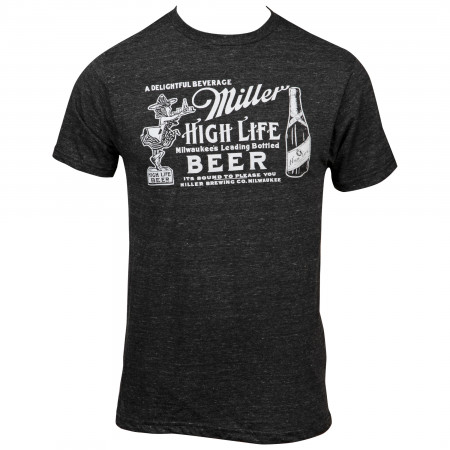 Miller High Life Girl In The Moon Label T-Shirt