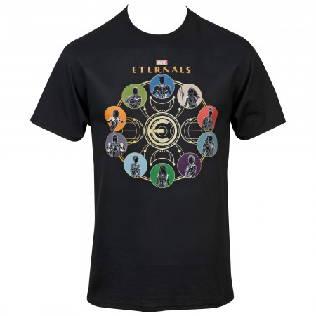 Marvel The Eternals Character Silhouettes T-Shirt