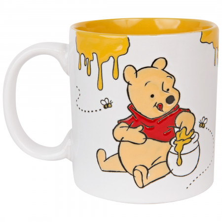 Winnie The Pooh Happy Face Bees 20oz Ceramic Mug