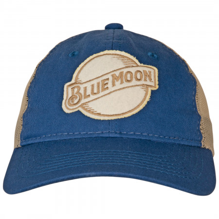 Blue Moon Logo Trucker Mesh Snapback Hat
