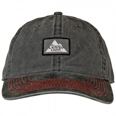 Coors Lite Mountain Patch Logo Heavy Wash Snapback Hat