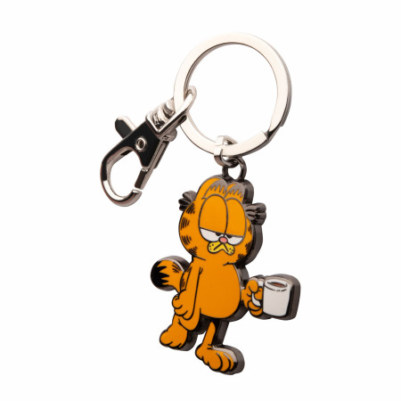 Garfield Monday Coffee Enamel Keychain