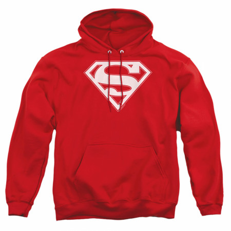 Superman Classic Logo Red Colorway Pull-Over Hoodie