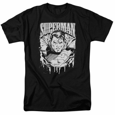 Superman Metallic Comic Book T-Shirt