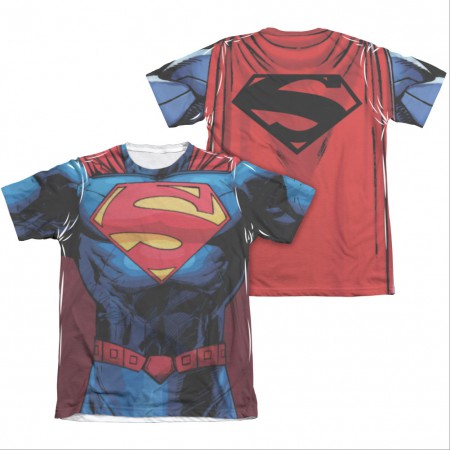 Superman New 52 Costume Sublimation T-Shirt