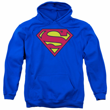 Superman Symbol Royal Hooded Sweatshirt