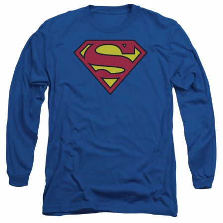 Superman Symbol Shirt Royal Blue Long-Sleeve