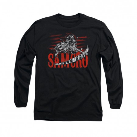 Sons Of Anarchy Acronym Black Long Sleeve T-Shirt