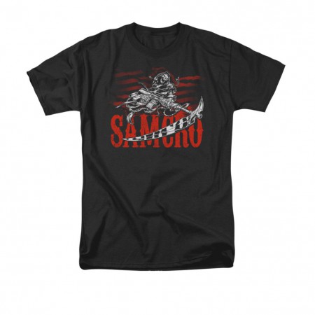 Sons Of Anarchy Reaper Slash Black T-Shirt