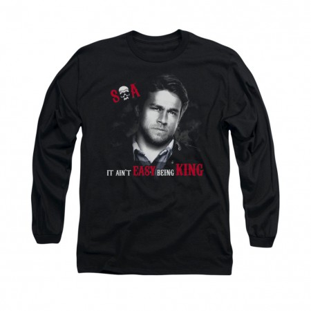 Sons Of Anarchy Being King Black Long Sleeve T-Shirt