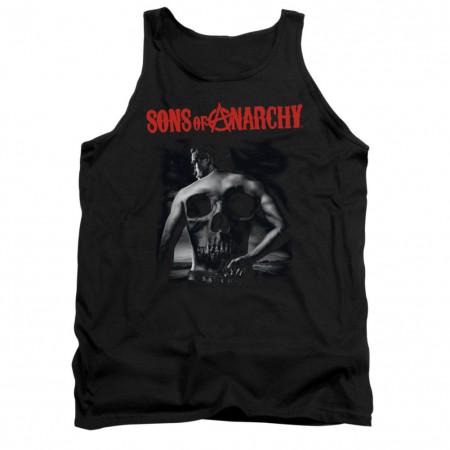 Sons Of Anarchy Back Skull Black Tank Top