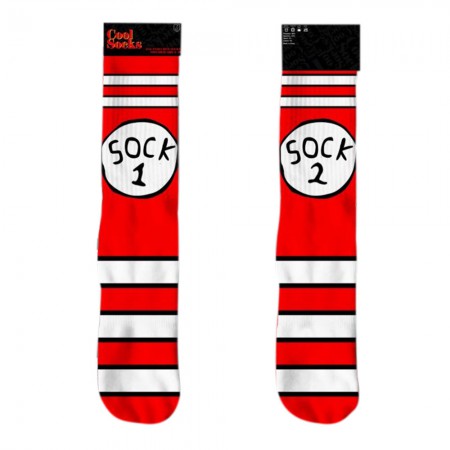 Dr. Seuss Thing 1 Thing 2 Socks