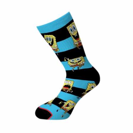 Spongebob Squarepants Striped Crew Socks