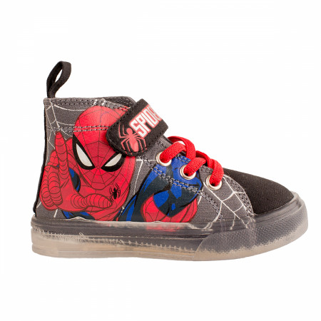Spider-Man Kids Lighted Canvas Shoes