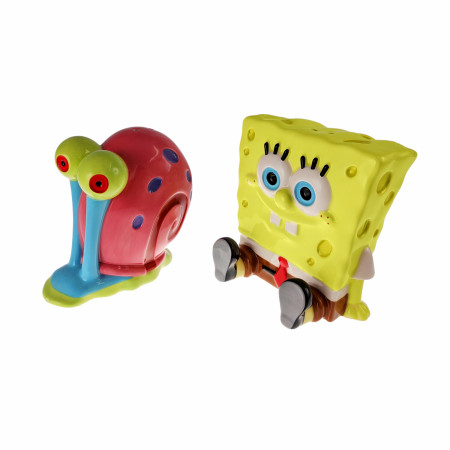 Spongebob Squarepants and Gary Salt and Pepper Shaker Set
