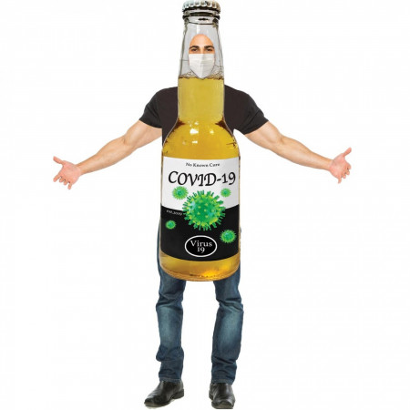 Covid Corona Virus Beer Bottle Halloween Costume
