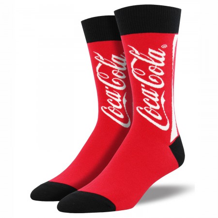 Coca Cola Red Classic Logo Men's Socks