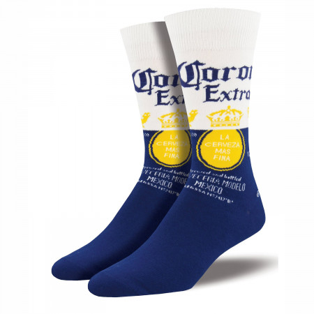 Corona Extra Blue & White Classic Logo Men's Socks