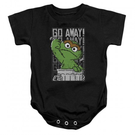 Sesame Street Oscar The Grouch Go Away Onesie