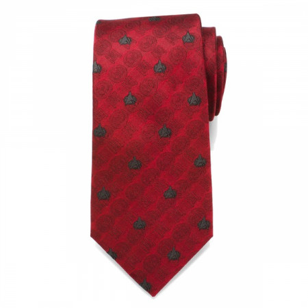 Star Trek Red Delta Shield Men's Tie