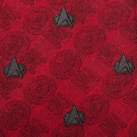 Star Trek Red Delta Shield Men's Tie