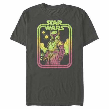 Star Wars Boba Fett Neon Retro T-Shirt
