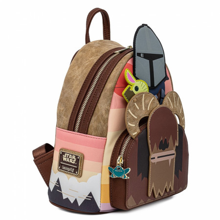 Star Wars The Mandalorian and Grogu Mini Backpack by Loungefly