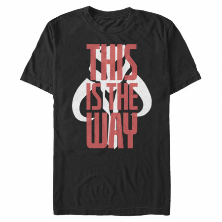The Mandolorian This Is The Way Logo Black T-Shirt
