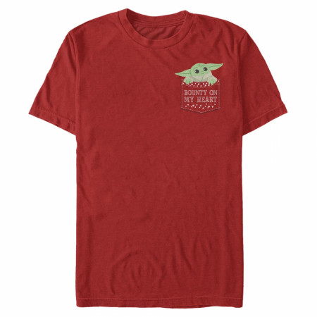 The Mandalorian Grogu Bounty on My Heart Valentine's Day T-Shirt