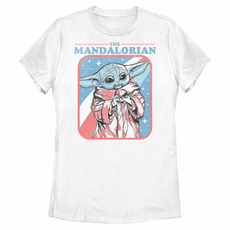 Star Wars The Mandalorian Grogu in The Stars and Stripes Women's T-Shirt