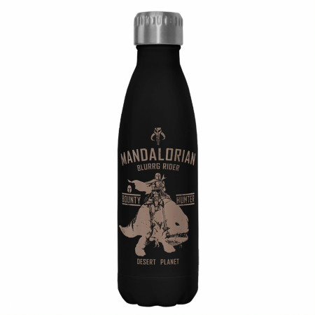 Star Wars The Mandalorian Blurrg Rider 17oz Steel Water Bottle