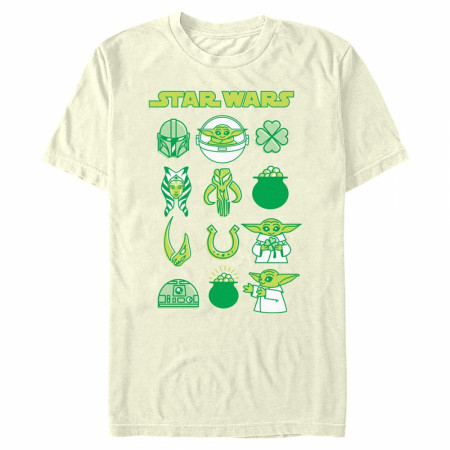 Star Wars The Mandalorian Icons St. Patrick's Day T-Shirt