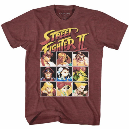 Street Fighter 8-Bit Character Select T-Shirt