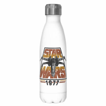 Star Wars 1977 X-Wing and Logo 17oz Steel Water Bottle