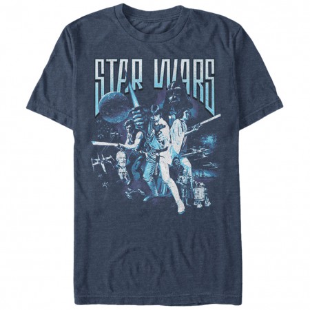 Star Wars Vintage Space Blue T-Shirt
